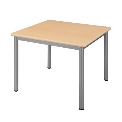 送料無料 ミーティングテーブル 4本脚 TL9090 ナチュラル●サイズ：幅900×奥行900×高さ700(mm)ハイテクウッドタック 施設用・オフィス用家具 低圧メラミン |  | 01