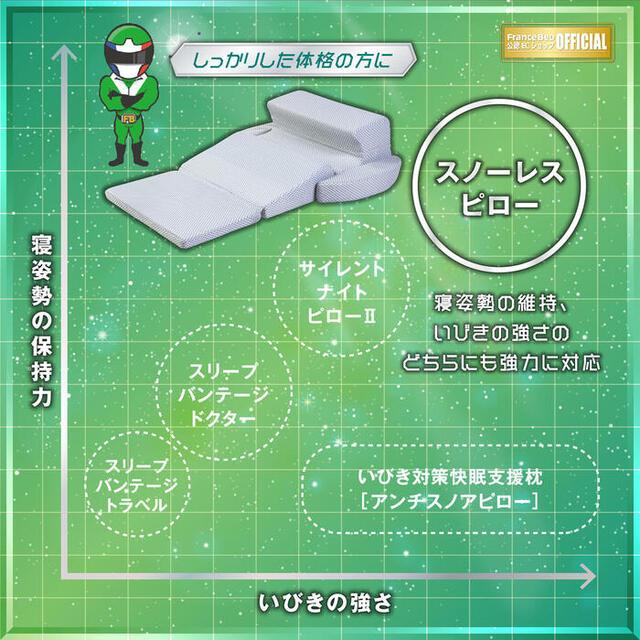 フランスベッド（FRANCEBED） 送料無料 スノーレスピロー いびき対策