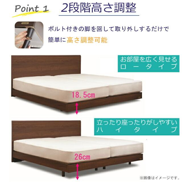 フランスベッド（FRANCEBED） ダブル ベッド フレームのみ BG-001 002