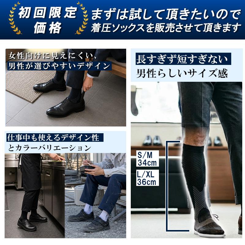 初回限定価格／ 強力 着圧ソックス メンズ 圧着ソックス 弾圧ソックス