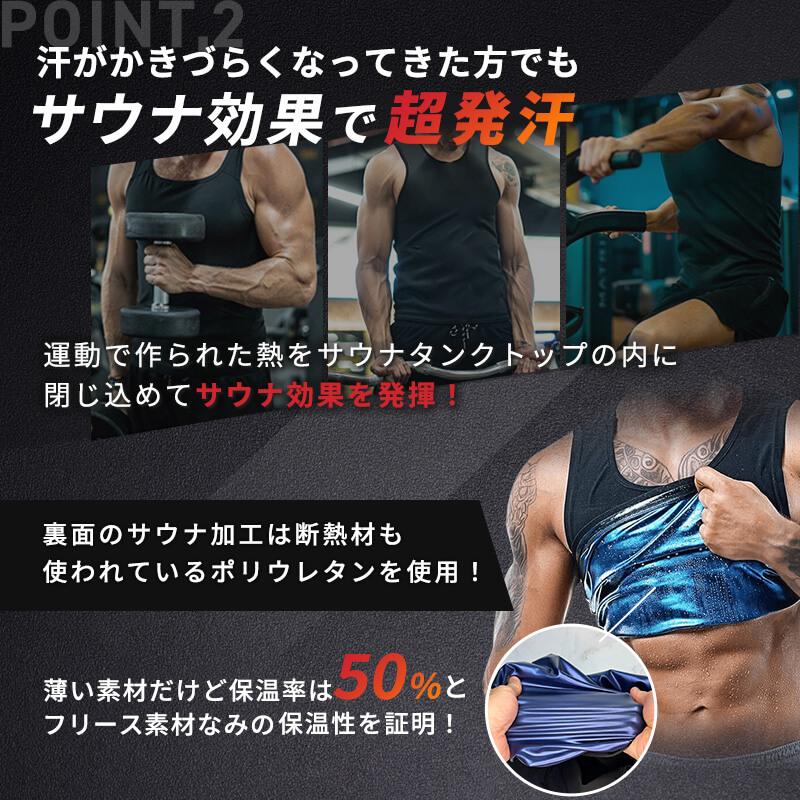 2枚セット サウナベスト 男性 サウナ ベスト メンズ サウナスーツ