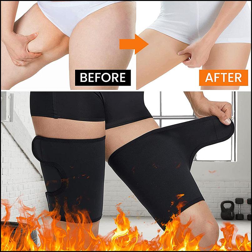 2セット 男女兼用 太もも ダイエット サポーター フリーサイズ