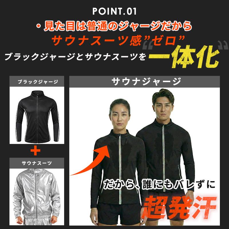 サウナ ジャージジャケット 男女兼用 サウナジャケット ジャケット