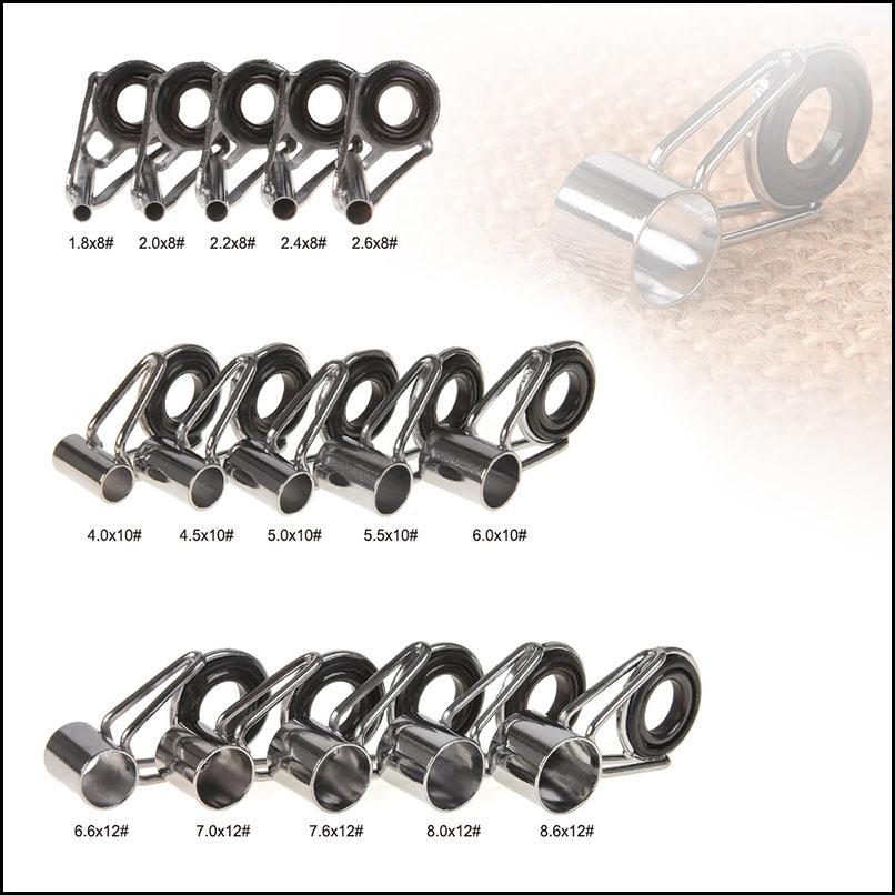 ステンレス製 ロッド修理用キット 15サイズ 75個セット ガイド ロッド