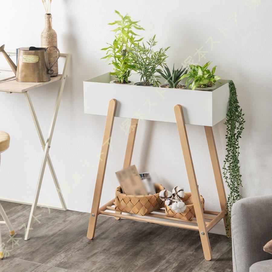 プランタースタンド おしゃれ 花台 ラック プランタースタンド新生活 北欧 リビング収納 棚 長方形 観葉植物 植物 花台 フェイクグリーン 収納 雑貨 花台