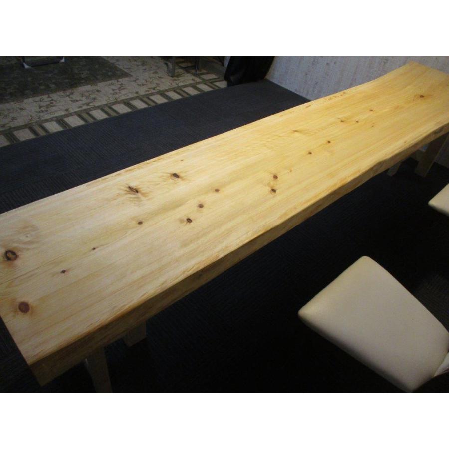 # 545 ■　檜　ヒノキ　長さ312cm　テーブル　カウンター　座卓　一枚板 545 □ 檜 ヒノキ 長さ312cm テーブル カウンター 座卓 一枚板