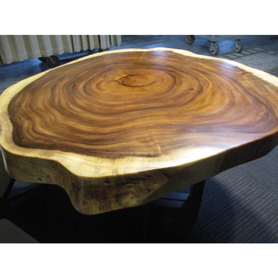 新品輸入品　高級　モンキーポッド一枚板 輪切りテーブル　モンキーポッド　TK03 新品輸入品 高級 モンキーポッド一枚板 輪切りテーブル モンキー