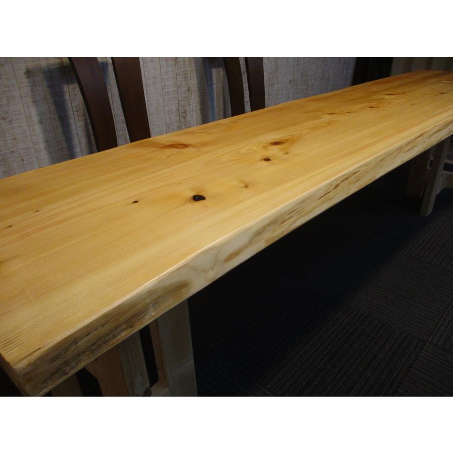 984 □ 檜 ヒノキ 長さ250〜250.5cm 豪華 一枚板 テーブル ダイニング