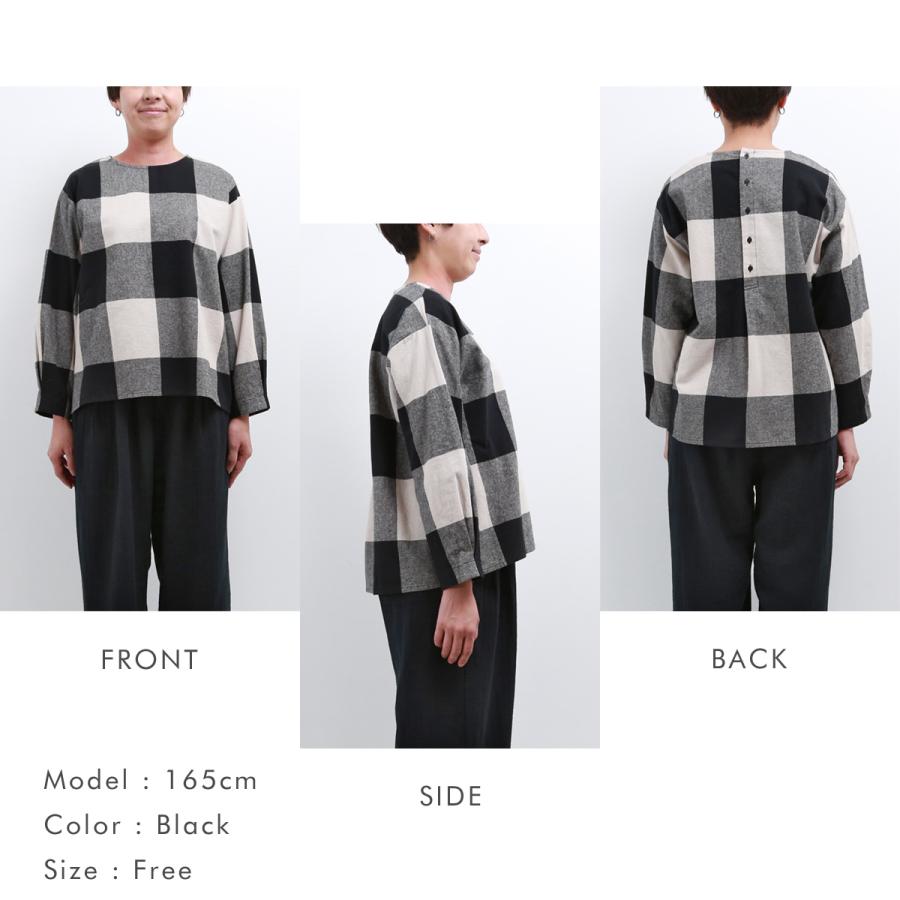 blue willow コットン太番手平織りブロックチェック起毛ブラウス レディース ブルーウィロー 01DWP11530 長袖 服 40代 50代 ブランド 冬 秋 メール便(185円)対応 |  | 17