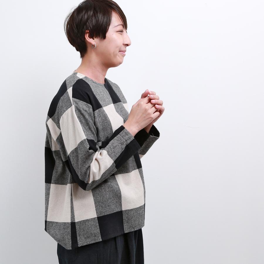 blue willow コットン太番手平織りブロックチェック起毛ブラウス レディース ブルーウィロー 01DWP11530 長袖 服 40代 50代 ブランド 冬 秋 メール便(185円)対応 |  | 03