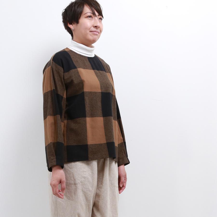 blue willow コットン太番手平織りブロックチェック起毛ブラウス レディース ブルーウィロー 01DWP11530 長袖 服 40代 50代 ブランド 冬 秋 メール便(185円)対応 |  | 09