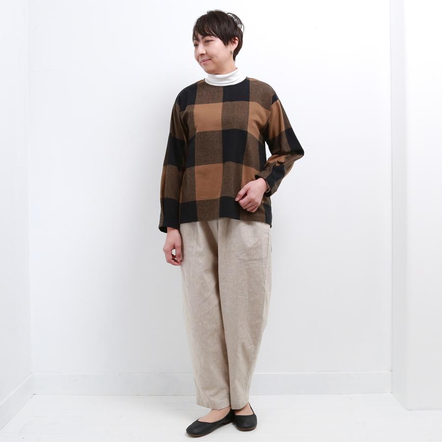 blue willow コットン太番手平織りブロックチェック起毛ブラウス レディース ブルーウィロー 01DWP11530 長袖 服 40代 50代 ブランド 冬 秋 メール便(185円)対応 |  | 11