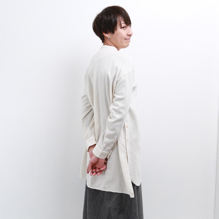blue willow コットンリネンヘリンボーンタックハオリチュニック レディース ブルーウィロー 01DWP12535 長袖 服 40代 50代 ブランド 冬 秋 メール便(185円)対応 |  | 14