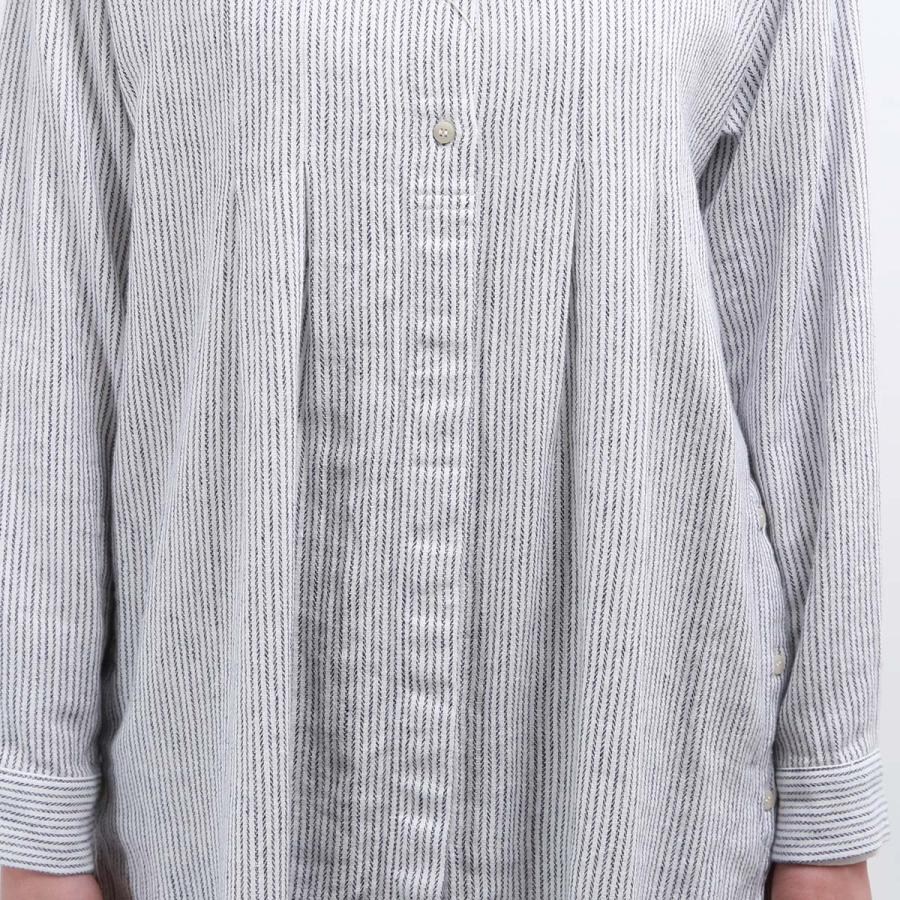 blue willow コットンリネンヘリンボーンタックハオリチュニック レディース ブルーウィロー 01DWP12535 長袖 服 40代 50代 ブランド 冬 秋 メール便(185円)対応 |  | 16