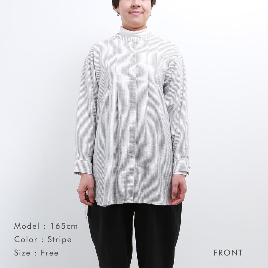 blue willow コットンリネンヘリンボーンタックハオリチュニック レディース ブルーウィロー 01DWP12535 長袖 服 40代 50代 ブランド 冬 秋 メール便(185円)対応 |  | 22