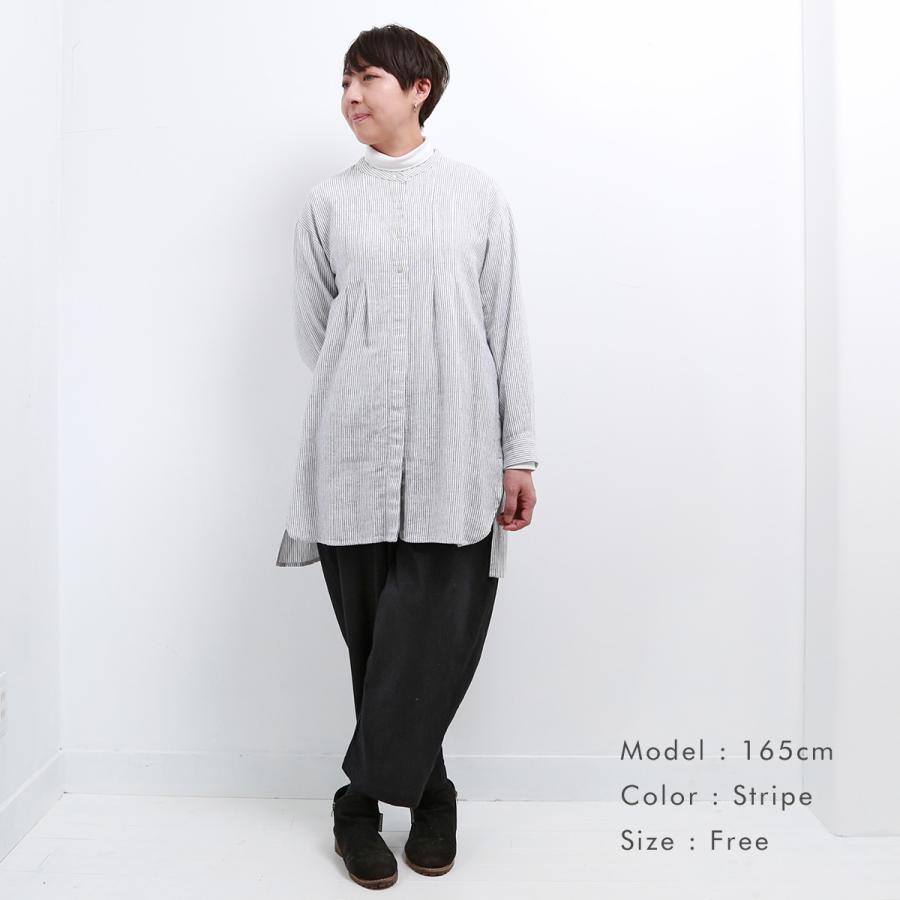 blue willow コットンリネンヘリンボーンタックハオリチュニック レディース ブルーウィロー 01DWP12535 長袖 服 40代 50代 ブランド 冬 秋 メール便(185円)対応 |  | 05