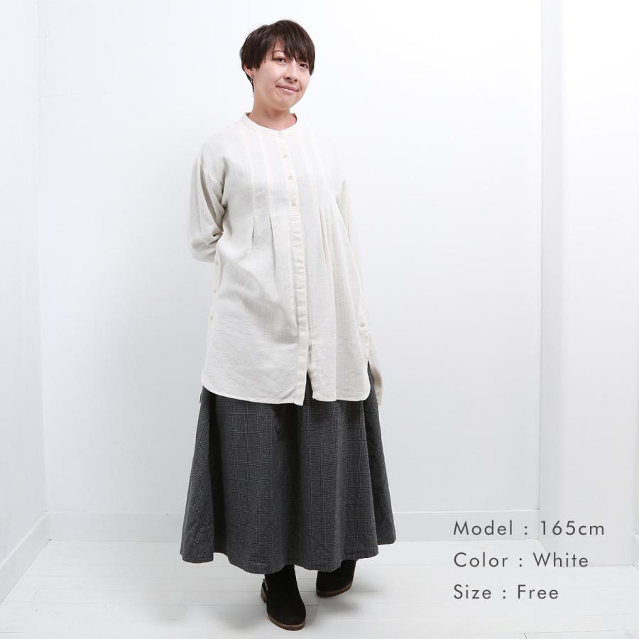 blue willow コットンリネンヘリンボーンタックハオリチュニック レディース ブルーウィロー 01DWP12535 長袖 服 40代 50代 ブランド 冬 秋 メール便(185円)対応 |  | 12