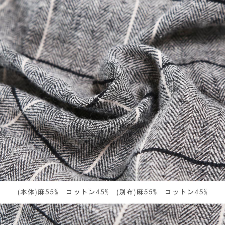 blue willow コットンリネン太番手ヘリンボーンタックワイドパンツ レディース ブルーウィロー 01DWP14545 服 ルック 40代 50代 ブランド 冬 秋 かわいい ゴム |  | 18