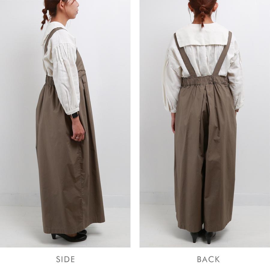 blue willow タイプライターサロペット レディース ブルーウィロー