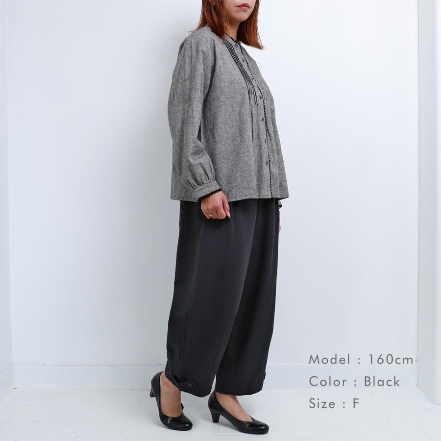 blue willow コットンリネンヘリンボーンタックパンツ レディース ブルーウィロー 01EFP14447 服 おしゃれ 40代 50代 60代 ブランド かわいい 春 秋 冬 大きい |  | 10