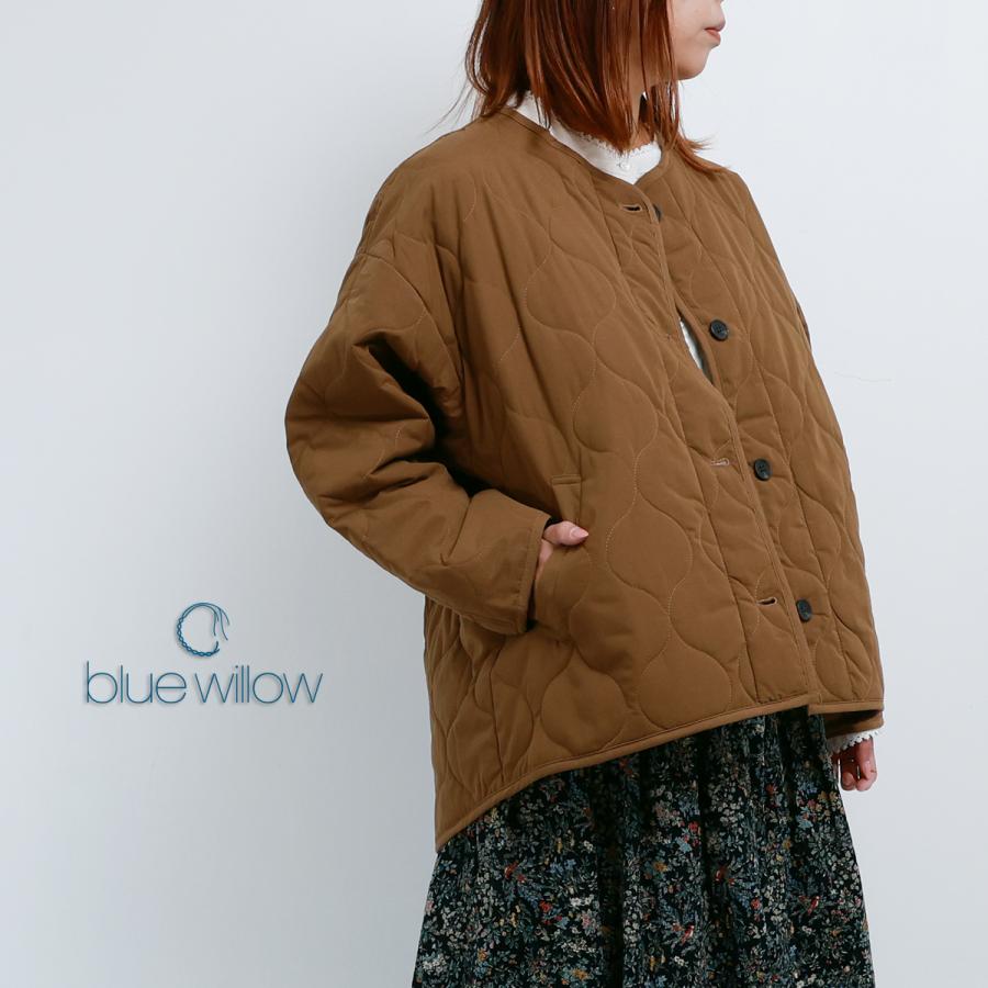 blue willow レディース ダウンコート 中綿ポリエステル 秋冬 blue willow キルティングショートコート レディース ブルーウィロー