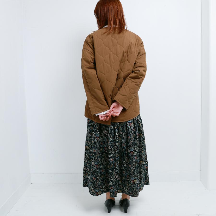 blue willow キルティングショートコート レディース ブルーウィロー