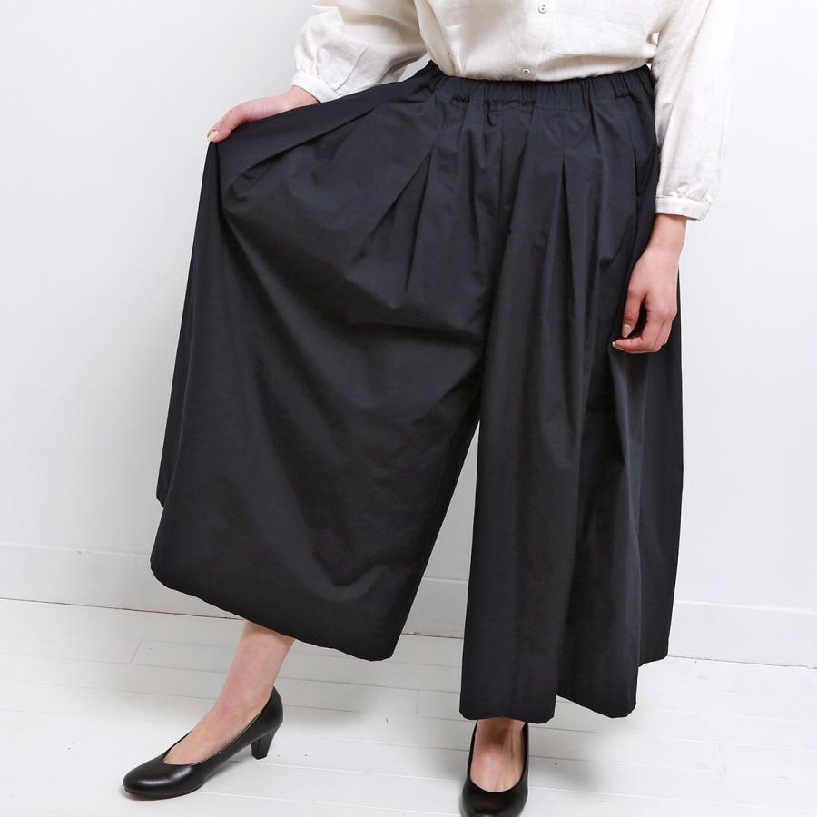blue willow コットンタイプライターキュロット パンツ レディース ブルーウィロー 01ESP14026 服 40代 50代 ブランド かわいい おしゃれ 春 夏 秋 冬 ゆったり_15