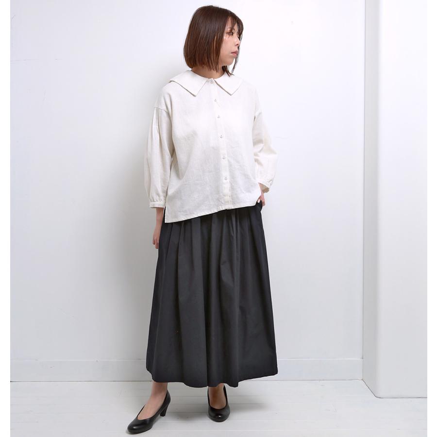blue willow コットンタイプライターキュロット パンツ レディース ブルーウィロー 01ESP14026 服 40代 50代 ブランド かわいい おしゃれ 春 夏 秋 冬 ゆったり_6