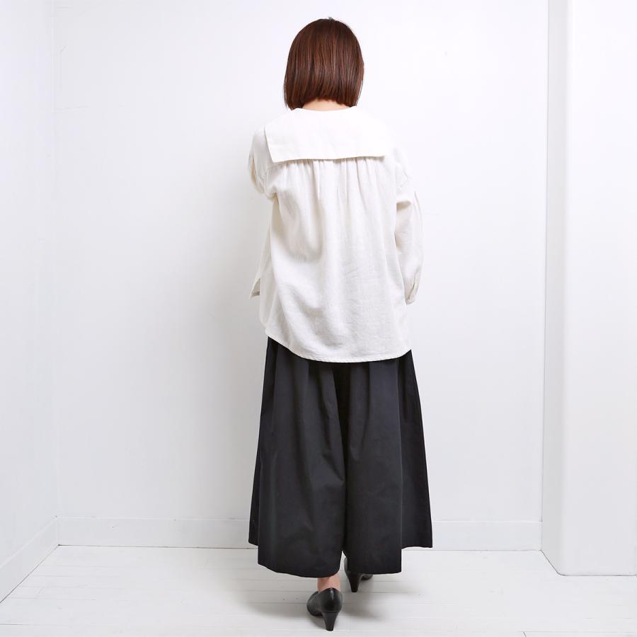 blue willow コットンタイプライターキュロット パンツ レディース ブルーウィロー 01ESP14026 服 40代 50代 ブランド かわいい おしゃれ 春 夏 秋 冬 ゆったり_7