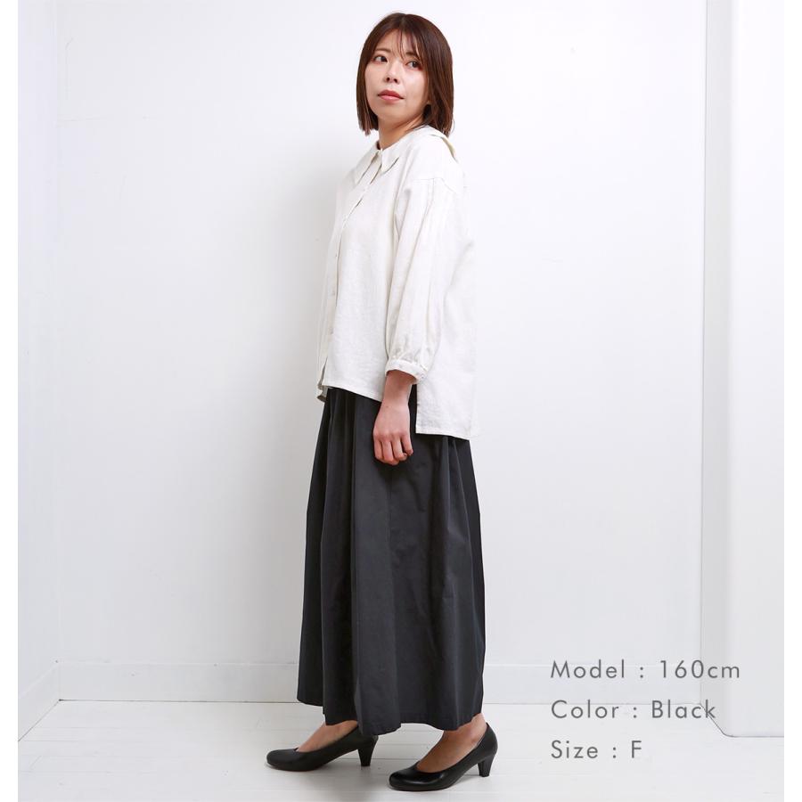 blue willow コットンタイプライターキュロット パンツ レディース ブルーウィロー 01ESP14026 服 40代 50代 ブランド かわいい おしゃれ 春 夏 秋 冬 ゆったり_8