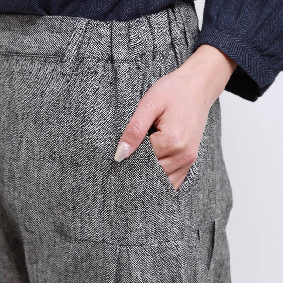 【blue willow】コットンリネンサークル刺繍コクーンパンツ コットンリネンサークル刺繍コクーンパンツ（blue willow）の商品詳細