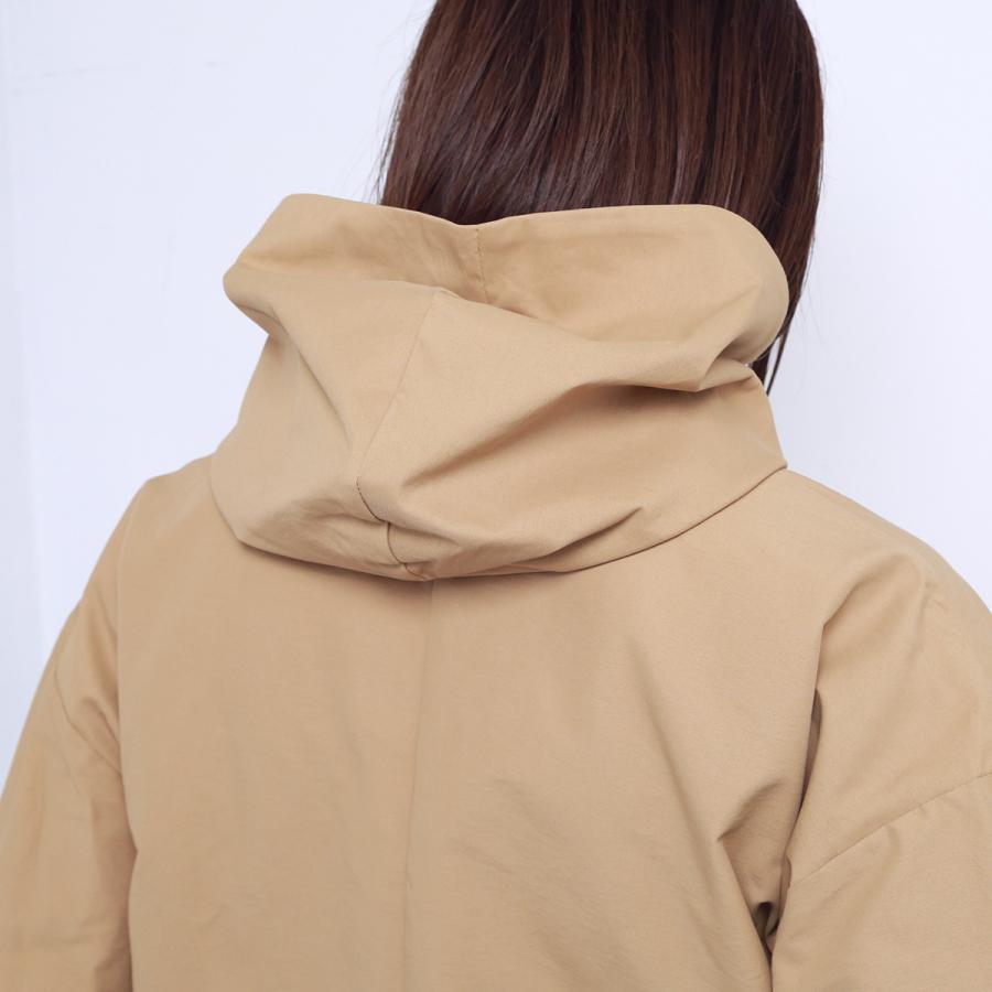 blue willow コットンナイロングログラン2WAYフードコート レディース