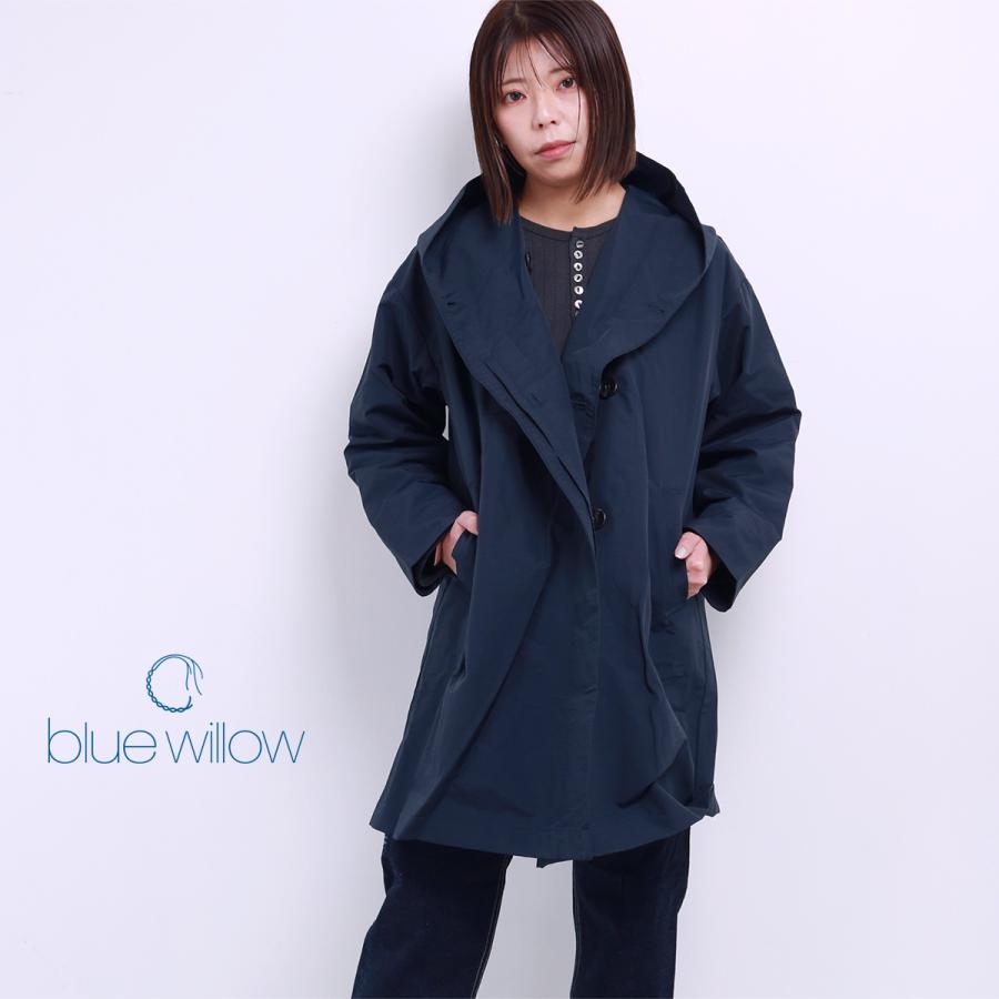 blue willow コットンナイロングログラン2WAYフードコート レディース