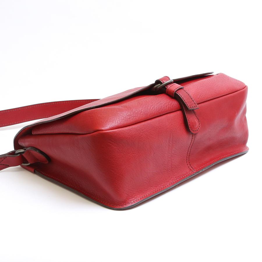 【美品】INDEED 2WAY ショルダーバッグ ビジネス用 本革 日本製】INDEED(インディード)牛革ワイルドシュリンクレザー製