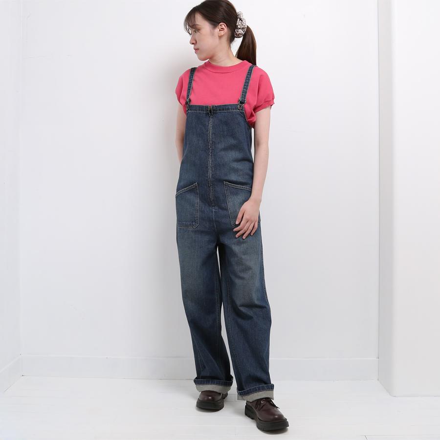 未使用✨Deuxieme Classe ジョンブル デニムチューブ サロペット Johnbull（ジョンブル） レディース ユーズド加工 デニムチューブ