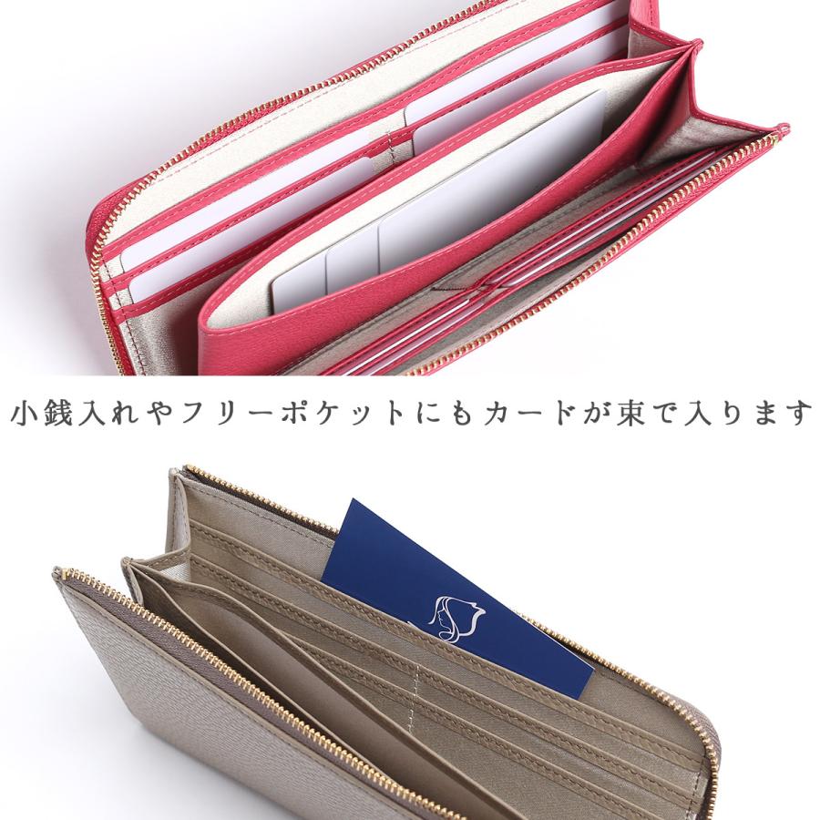 長財布 レディース L字ファスナー 小銭入れ 日本製 レザー 薄い
