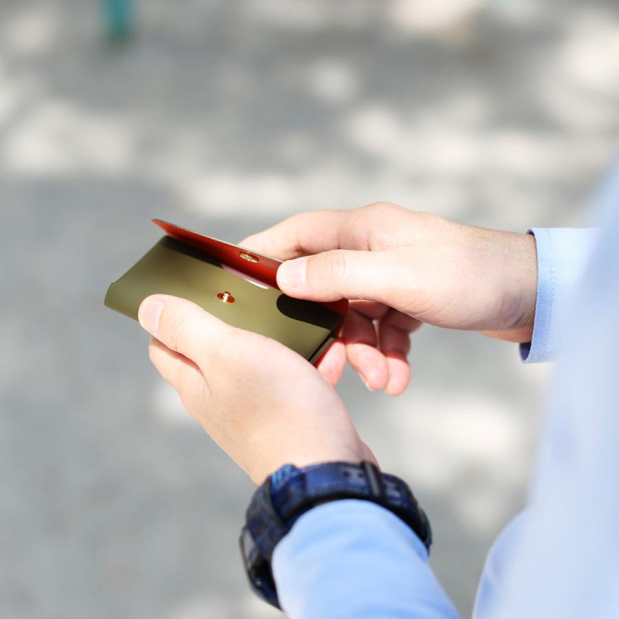 名刺入れ カードケース メンズ レディース com-ono WORK-002 本革 日本製 ブランド 新入社員 20代 30代 40代 かわいい おしゃれ メール便(185円)対応 | com-ono | 06