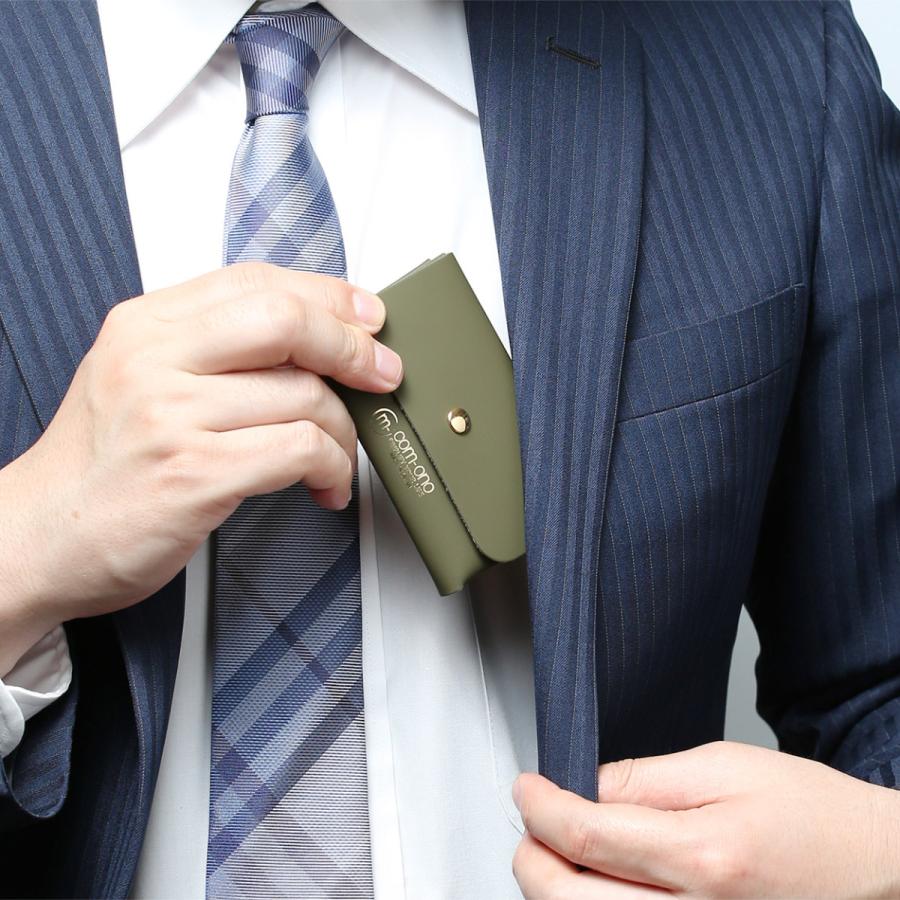 名刺入れ カードケース メンズ レディース com-ono WORK-002 本革 日本製 ブランド 新入社員 20代 30代 40代 かわいい おしゃれ メール便(185円)対応 | com-ono | 07