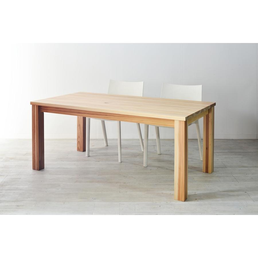 ダイニングテーブル 食卓テーブル 杉 幅150 無垢 天然木 木製 4人掛け 4人用 オーダーメイド カントリー ナチュラル オシャレ 木目調 無垢材 モリ インテリアストリートカンパニー 通販 Yahoo ショッピング