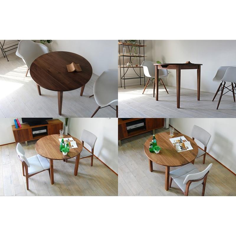 ウォールナット無垢　ダイニングテーブル　ラウンドテーブル　アイアン脚　北欧モダン cs-789.jpg