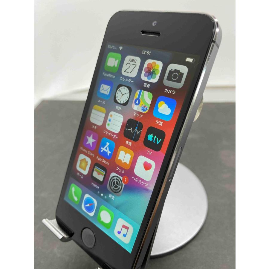 バッテリー劣化しています 中古 Apple Iphone5s 16gb Docomo Me332j A スペースグレイ A1453 本体 Shop Isc 通販 Yahoo ショッピング