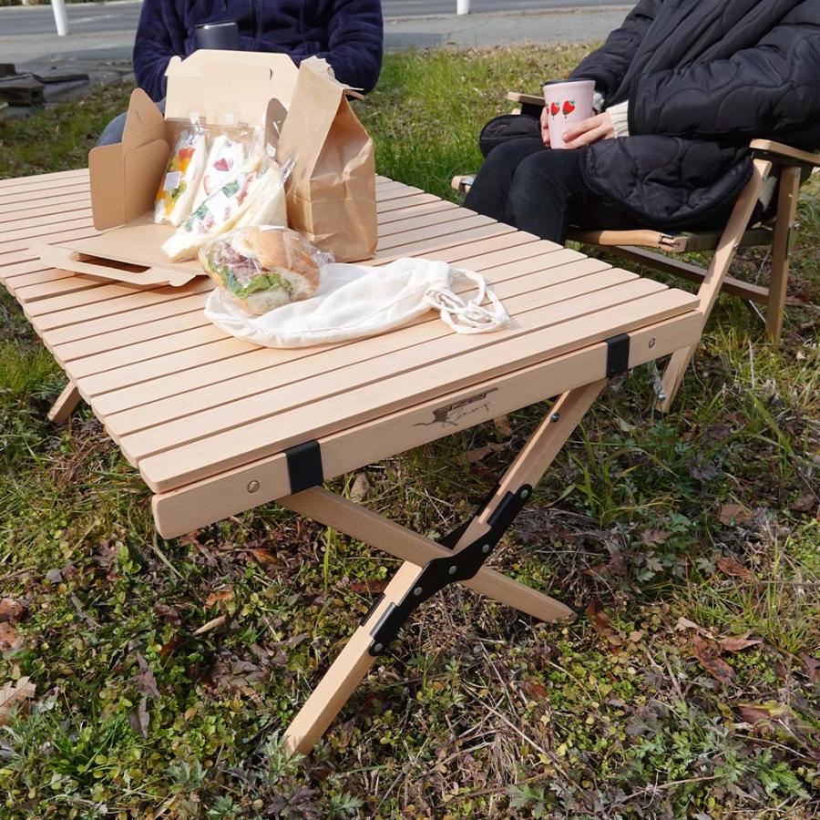 アウトドア テーブル 折りたたみ コンパクト 幅90 2~4人 木製