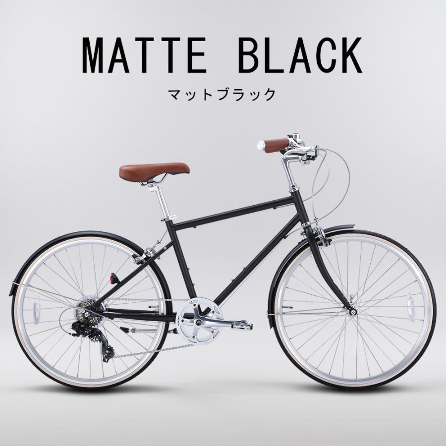 クロモリクロスバイク 26インチ SHIMANO7段変速 前後クイックリリース