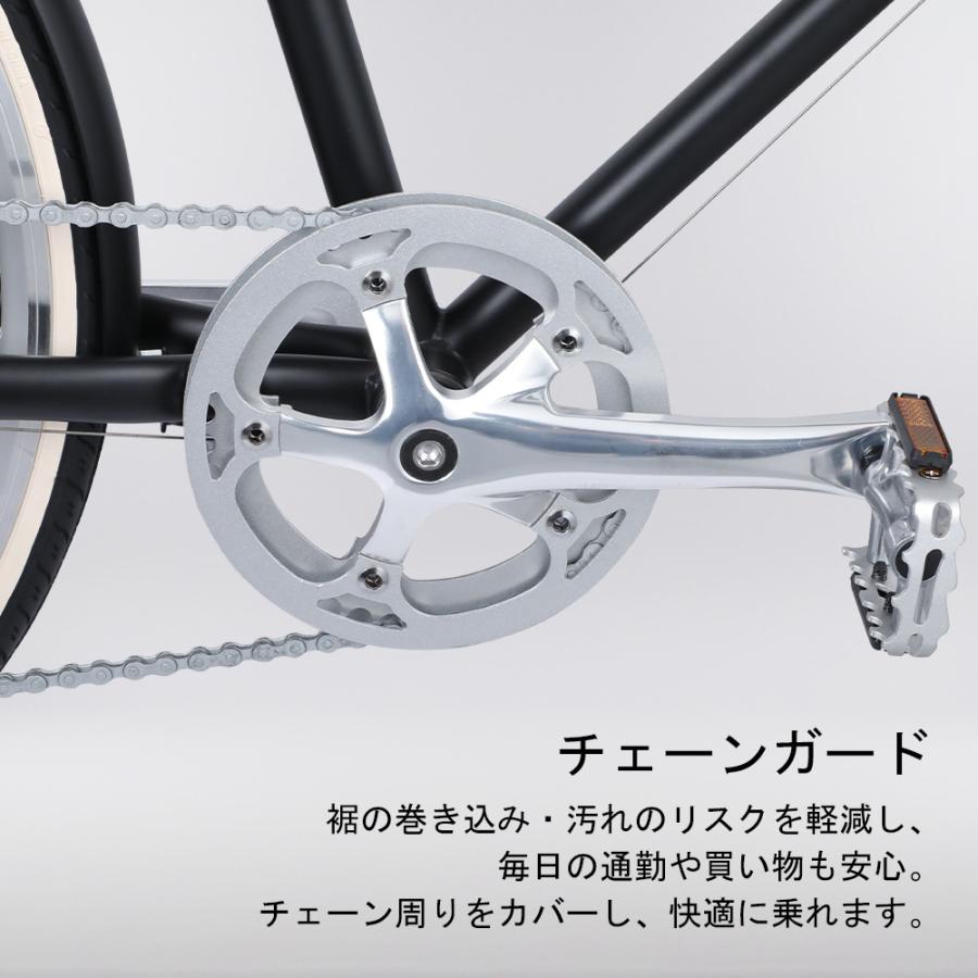 クロモリクロスバイク 26インチ SHIMANO 7段変速 前後クイックリリース