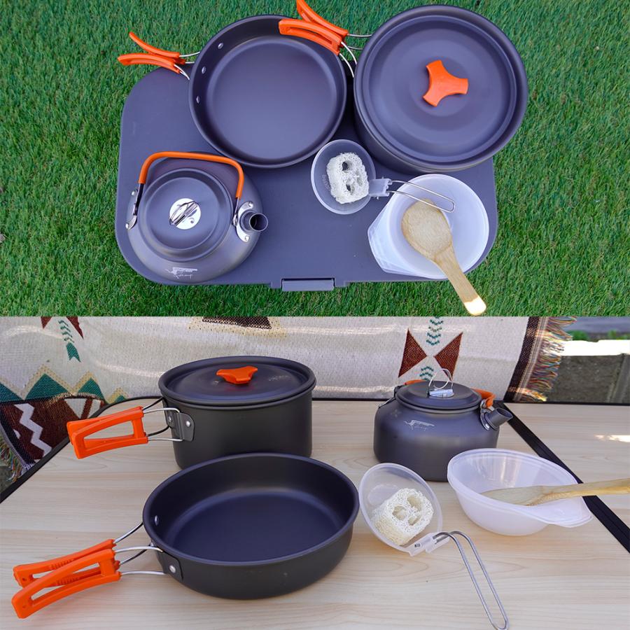 アウトドア調理器具セット キャンプ用品 クッカーセット アウトドア調理器具セット キャンプ用品 クッカーセット