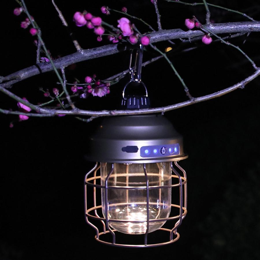 ランプランタン ランタンLEDレトロ 充電式 3600mAh Type-C キャンプ アウトドア