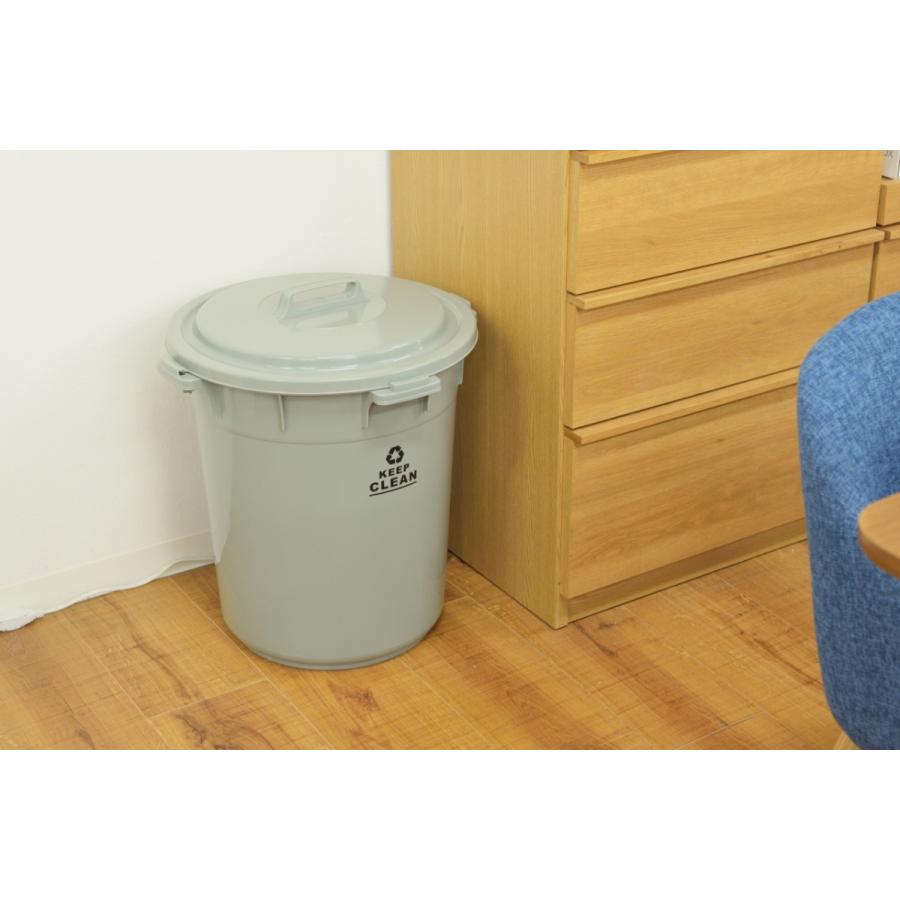 東谷 ラウンド ペール 45L おしゃれ シンプル フタ付 ガーデニング