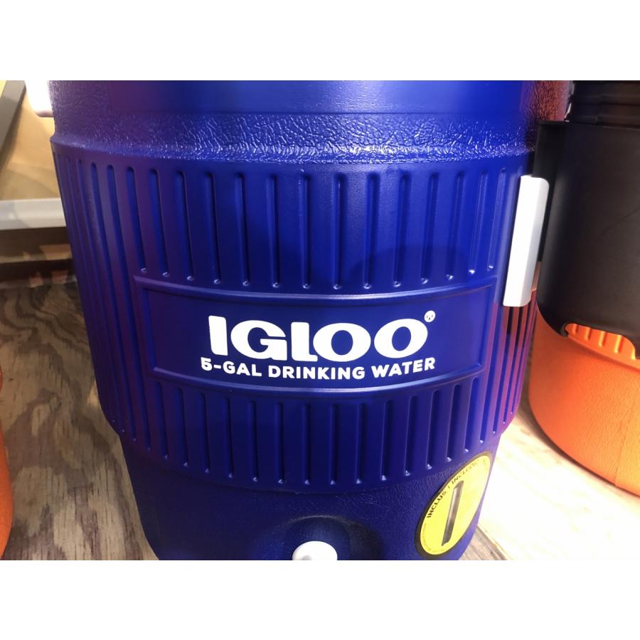 IGLOO イグルー ウォータージャグ ジャグ 5ガロン ブルー コップホルダー付き LOWE'S ロウズ コラボ Wネーム キャンプ アウトドア アメリカ雑貨 USLOW5GLBL_6