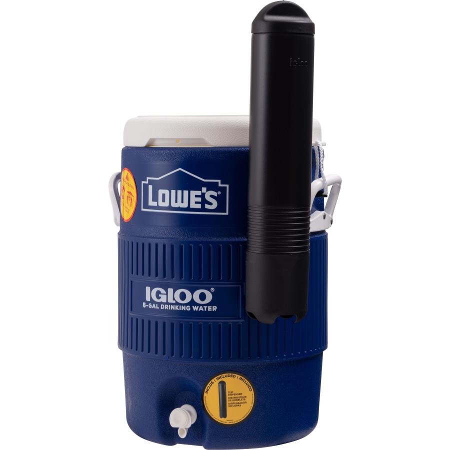 IGLOO イグルー ウォータージャグ ジャグ 5ガロン ブルー コップホルダー付き LOWE'S ロウズ コラボ Wネーム キャンプ アウトドア アメリカ雑貨 USLOW5GLBL_8