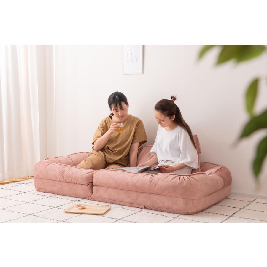 東谷 ソファベッド ソファ コンパクト 1人掛 2人掛 リクライニング おしゃれ 折りたたみ 省スペース クッション 防水 ペット可 ...